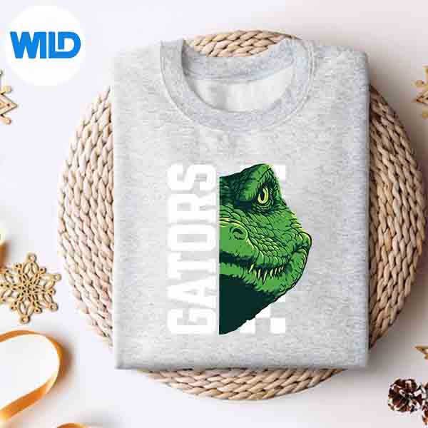 Alternative view of Vintage Gator Name Pride For Girl SVG Cut File