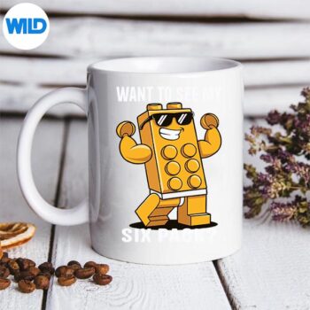 WantToSeeMySixPackMasterBuilderBricksLovermug