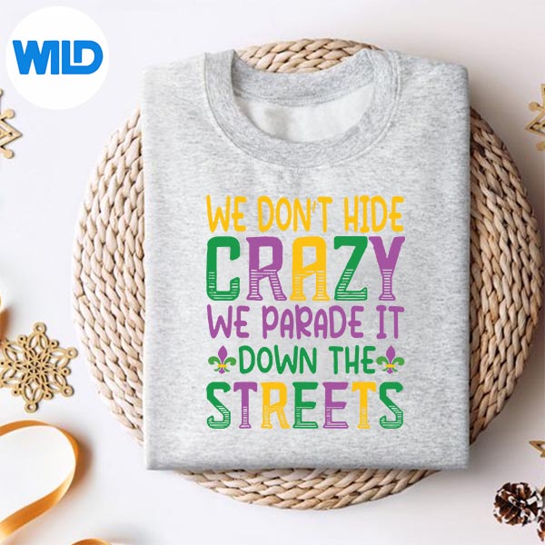 We Parade It Down The Street New Orleans Mardi Gras Vector Design 2 We Parade It Down The Street New Orleans Mardi Gras Vector Design - Image 2