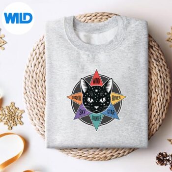 WindShadowRiverStarThunderSkyCatFelineWarriorssweater