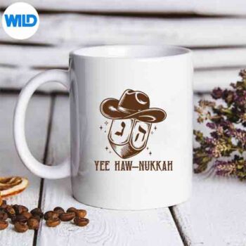 Yee Hawnukkah Dreidel Cow Hat Western Hanukkah Vector Design 5 YeeHawnukkahDreidelCowHatWesternHanukkahmug