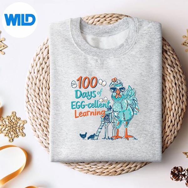 100 Days Eggstra Smarter Teacher 100th Day Of School Silhouette SVG PNG Cut File 2 100 Days Eggstra Smarter Teacher 100th Day Of School Silhouette SVG PNG Cut File - Image 2