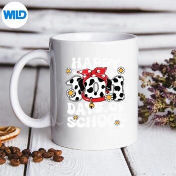 100 Days Of School Dalmatian Dog 100th Day Of School Vector Design 5 100DaysOfSchoolDalmatianDog100thDayOfSchoolmug