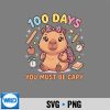 100 Days Of School Girls Capybara With Leopard Bow Digital Design 7 100DaysOfSchoolGirlsCapybaraWithLeopardBow