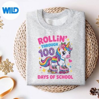 100 Days Of School Unicorn 100th Day Smarter Girls Teacher Silhouette SVG PNG Cut File 4 100DaysOfSchoolUnicorn100thDaySmarterGirlsTeachersweater