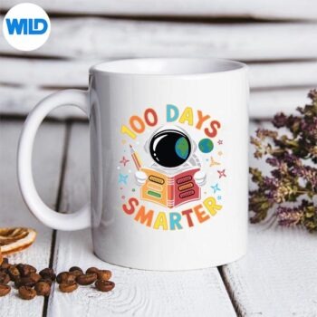 100DaysSmarterAstronaut100thDayOfSchoolmug