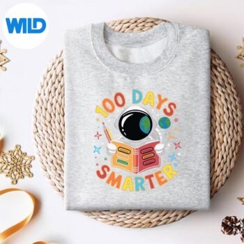 100DaysSmarterAstronaut100thDayOfSchoolsweater