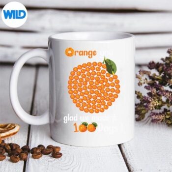 100OrangesYouGladWeMadeIt100Daysmug