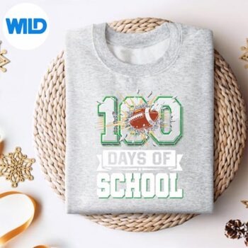 100thDayOfSchoolFootball100DaysOfSchoolsweater