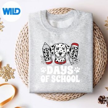 101 Days Smarter Dog 100th Day Of School Girls SVG Cut File 4 101DaysSmarterDog100thDayOfSchoolGirlssweater