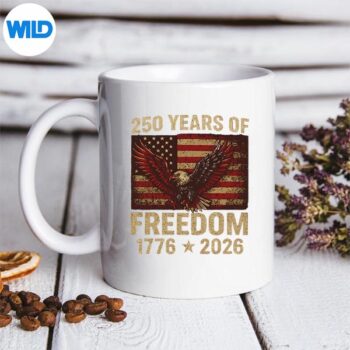 250YearsAmericanFlagAnniversaryUsa250thmug