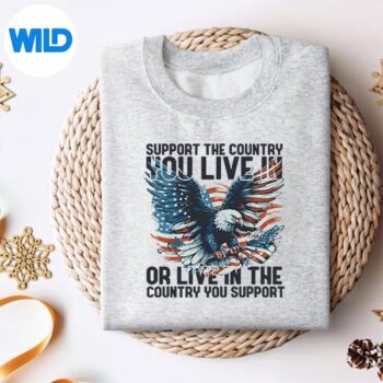 4th Of July American Flag Support The Country You Live In Digital Design 4 4thOfJulyAmericanFlagSupportTheCountryYouLiveInsweater