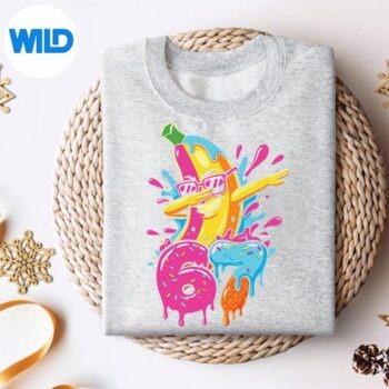 67 Baseball Dabbing Banana 6 7 Dripping Ice Cream Meme Digital Design 4 67BaseballDabbingBanana67DrippingIceCreamMemesweater