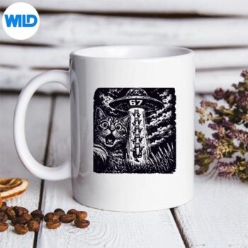 67MemeCatSelfieAlienUfo67Humormug