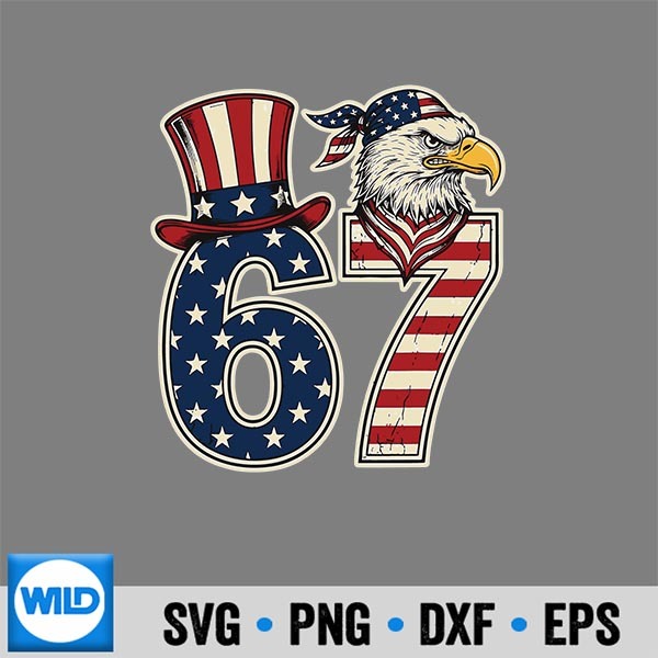 67 Six Seven Eagle 4th Of July Meme Usa Flag Vintage SVG PNG Cut File 7 67SixSevenEagle4thOfJulyMemeUsaFlagVintage 1