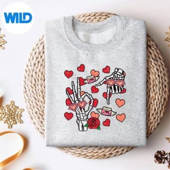 6 7 Valentines Day Skeleton 6 7 Valentine Youth SVG PNG Digital Design 4 67ValentinesDaySkeleton67ValentineYouthsweater