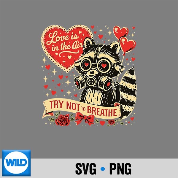 Anti Valentine Raccoon Gas Mask Retro Digital Design 1 Anti Valentine Raccoon Gas Mask Retro Digital Design