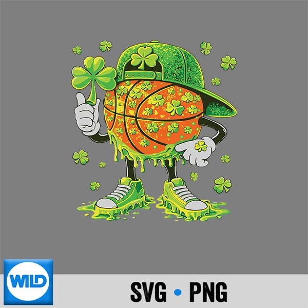 Basketball Shamrock Irish St Patricks SVG PNG Cut File 1 Basketball Shamrock Irish St Patricks SVG PNG Cut File