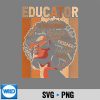 Black Educator Queen Black History Month Melanin SVG PNG Cut File 6 BlackEducatorQueenBlackHistoryMonthMelanin