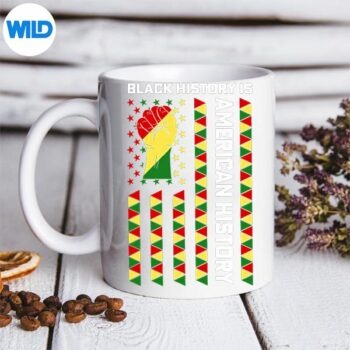 BlackHistoryMonthAfricanAmericanPrideMelaninPatrioticmug