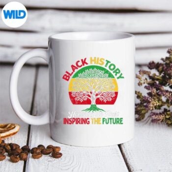 BlackHistoryMonthHonoringPastInspiringFutureRetromug
