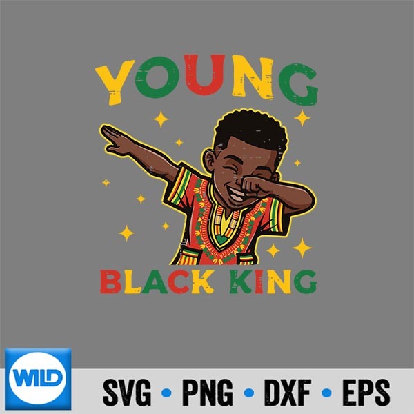 Black History Young King Dab African American SVG PNG Download 1 Black History Young King Dab African American SVG PNG Download