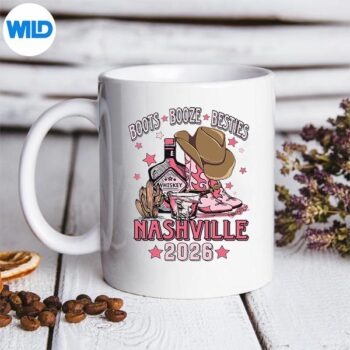 BootsBoozeBestiesDrinkingNashvilleGirlsTripmug