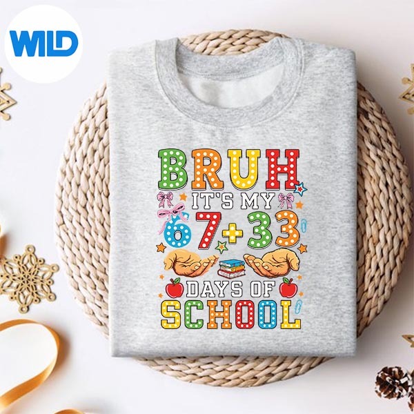 Bruh Its My 67 33 Days Of School 100th Day Digital Design 2 Bruh Its My 67 33 Days Of School 100th Day Digital Design - Image 2