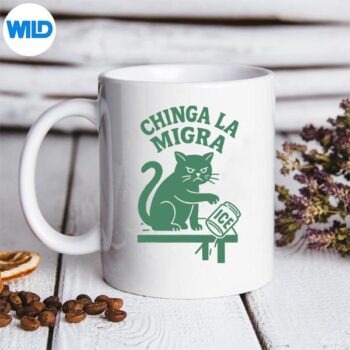 ChingaLaMigraCatVintagemug 2