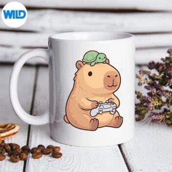 CuteCapybaraAnimeGamerTurtleKawaiimug
