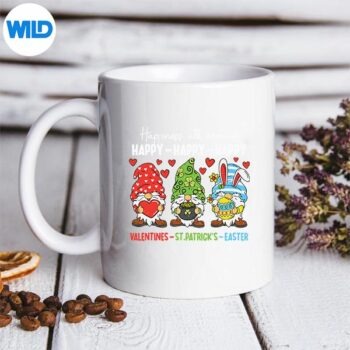 Cute Gnome Happy Valentines St Patricks Easter Holiday Digital Download 5 CuteGnomeHappyValentinesStPatricksEasterHolidaymug