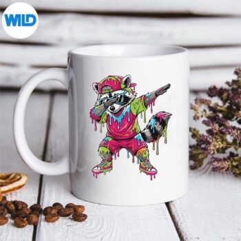 DabbingRaccoonIceCreamDripMemeRacoonAnimalLoversmug