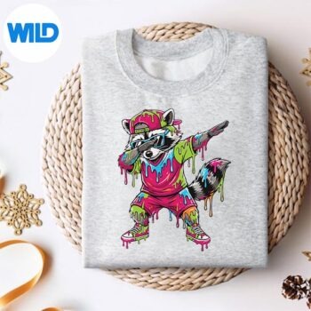 DabbingRaccoonIceCreamDripMemeRacoonAnimalLoverssweater
