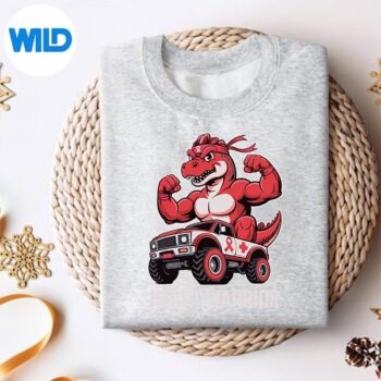 DinoTrexToddlerHeartWarriorHeartDiseaseAwarenesssweater