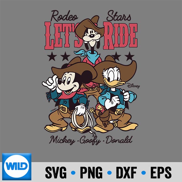Disney Mickey And Friends Goofy Donald Lets Ride Cow Silhouette SVG PNG Cut File 7 DisneyMickeyAndFriendsGoofyDonaldLetsRideCow