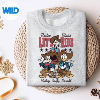Disney Mickey And Friends Goofy Donald Lets Ride Cow Silhouette SVG PNG Cut File 4 DisneyMickeyAndFriendsGoofyDonaldLetsRideCowsweater