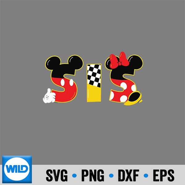 Disney Mickey Minnie Sis Sister Family Trip Vacation Cut File 6 DisneyMickeyMinnieSisSisterFamilyTripVacation 1