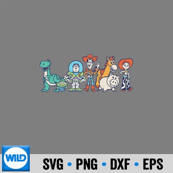 Disney Pixar Toy Story Cute Friendship Silhouette SVG PNG 7 DisneyPixarToyStoryCuteFriendship 1