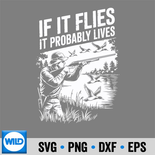 DuckHuntingRetroVintageIfItFliesItProbablyLives
