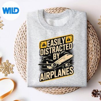 EasilyDistractedByAirplanesVintagesweater