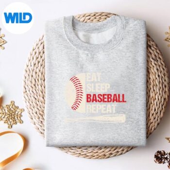 EatSleepBaseballRepeatBaseballPlayersweater