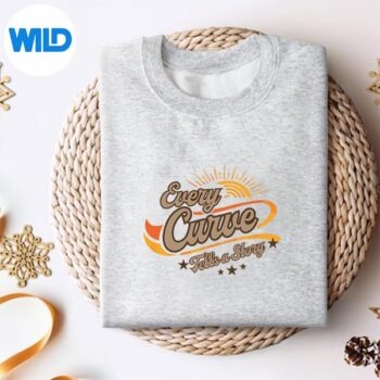 EveryCurveTellsAStoryBodyPositiveRetroSunsetsweater