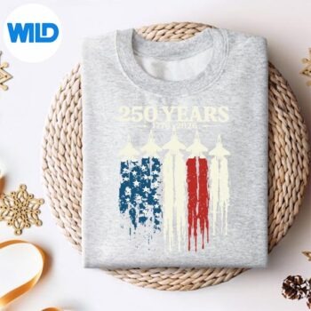 Flag Vintage 250 Years American 1776 2026 250th Usa SVG PNG Cut File 4 FlagVintage250YearsAmerican17762026250thUsasweater