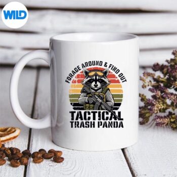 Forage Around Find Out Tactical Trash Panda Raccoon SVG PNG Digital Design 5 ForageAroundFindOutTacticalTrashPandaRaccoonmug