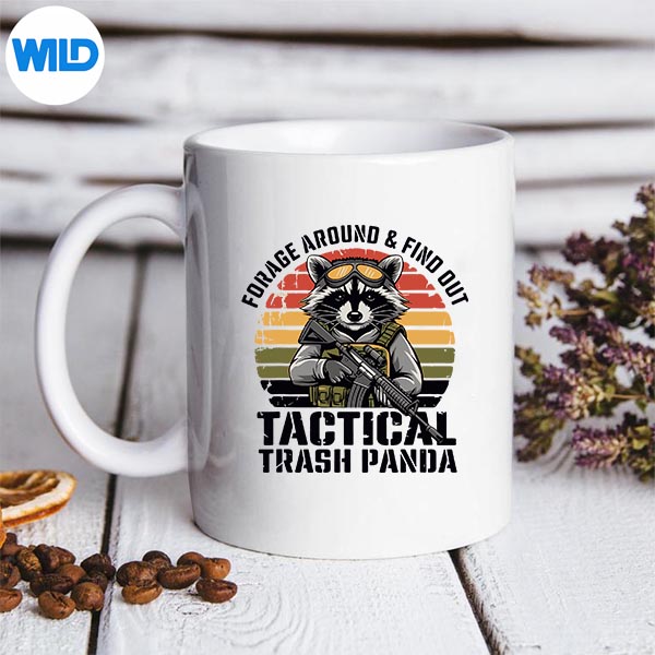 Forage Around Find Out Tactical Trash Panda Raccoon SVG PNG Digital Design 3 Forage Around Find Out Tactical Trash Panda Raccoon SVG PNG Digital Design - Image 3
