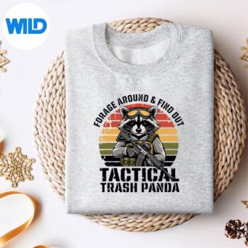 Forage Around Find Out Tactical Trash Panda Raccoon SVG PNG Digital Design 4 ForageAroundFindOutTacticalTrashPandaRaccoonsweater