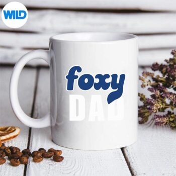 FoxyDadRetroVintageDadCartoonTrendingmug