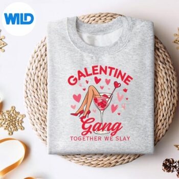 GalentineGangBlackGalentineDaysweater