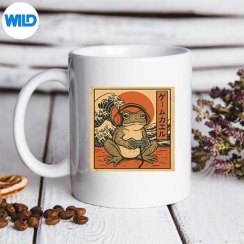 GamingFrogArtUkiyoeJapaneseGamerAnimemug