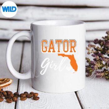GatorGirlFloridaHeartMapShapeSouvenirmug 1